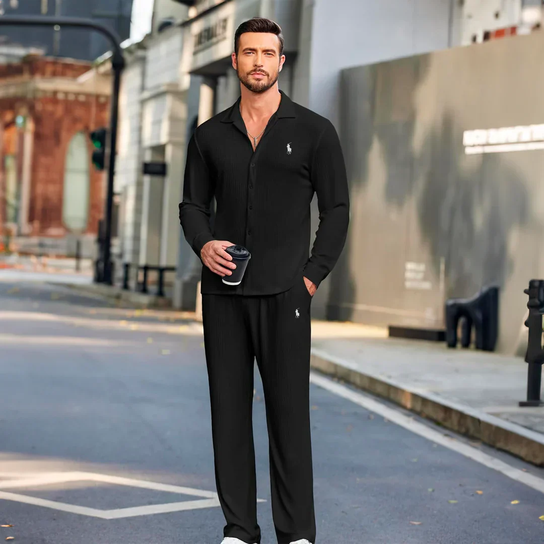 [ERHALTEN SIE 2 FÜR 1] Premium Herren-Set Schwarz
